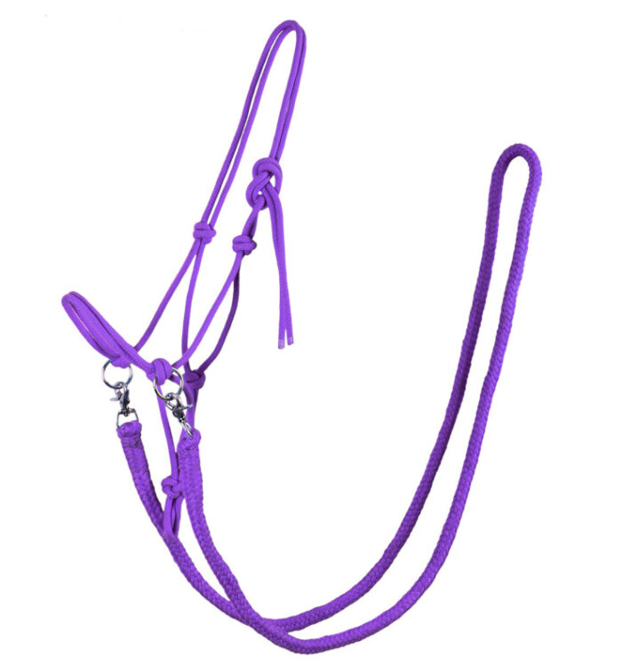 knotenhalfter-zuegel-violett